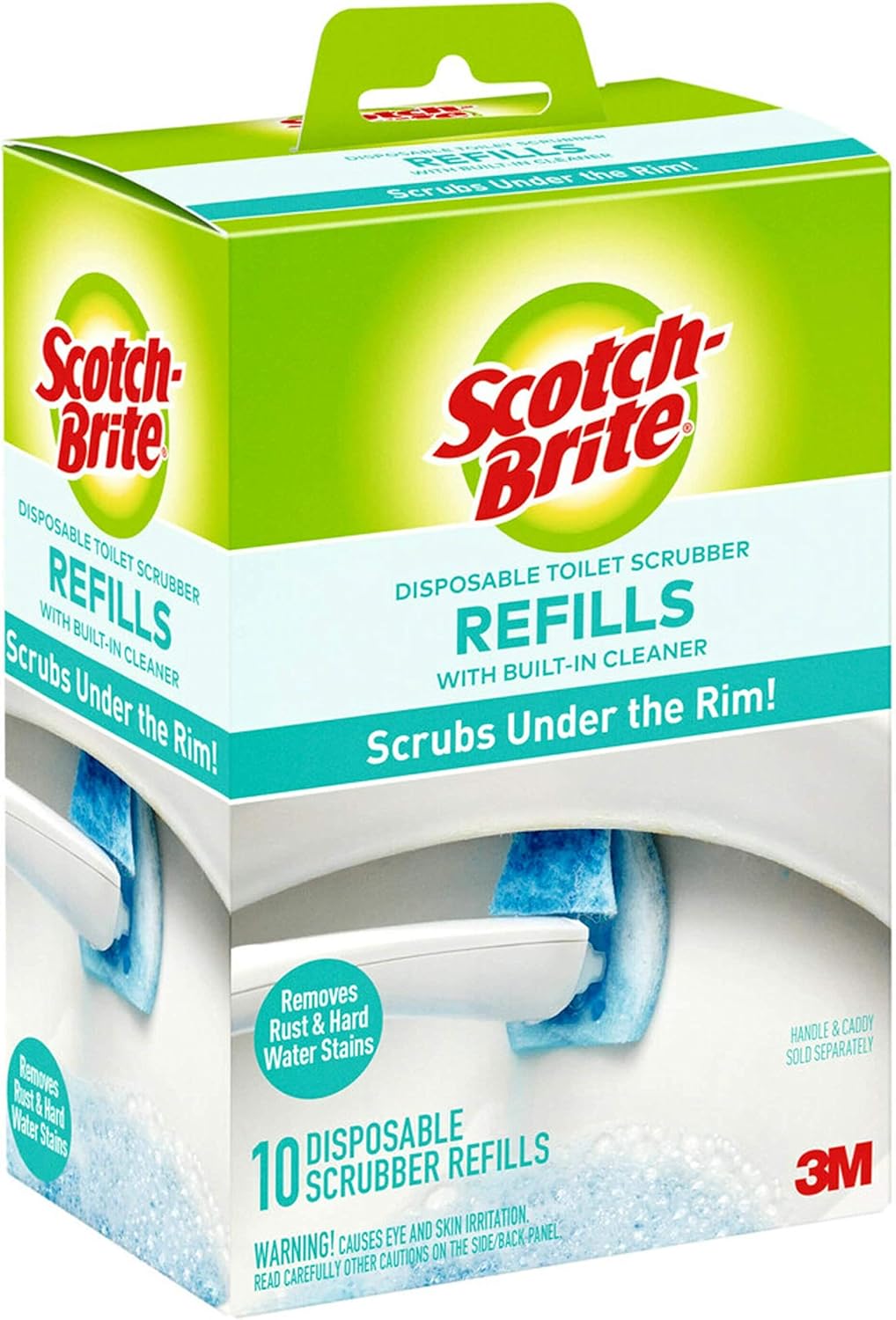 Scotch-Brite Disposable Toilet Scrubber Refills – Intentional Home Cleaning System in Neutral Bathroom Tones