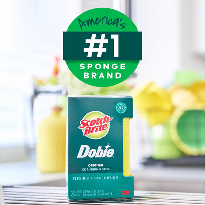 Scotch-Brite Dobie Non-Scratch Cleaning Pads Intentional Design for Simplified Household Routines