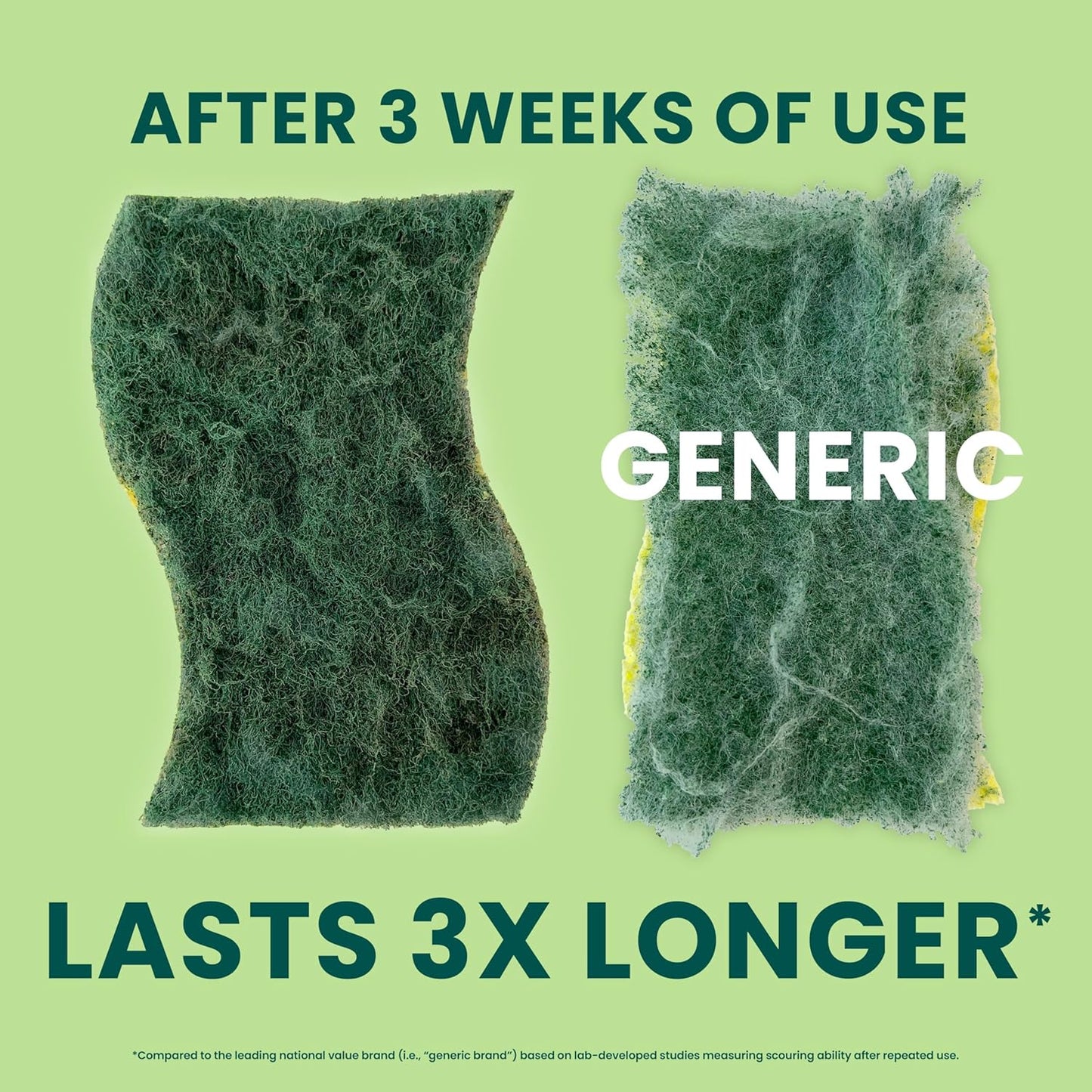Scotch-Brite Heavy Duty Scrub Sponge – Heavy-Duty Cast Iron Scrubber for Quick Cleanup Between Cooking Sessions