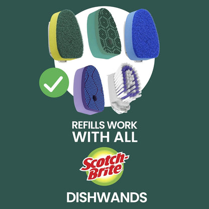 Scotch-Brite Non-Scratch Dishwand – Upright-Standing Cleaner for Modern Minimalist Sinks