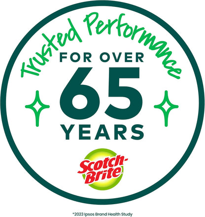 Scotch-Brite Non-Toxic Scrub Brush for Family Kitchens, Hygienic Bristles, No Harsh Chemicals Needed for Tough Grime