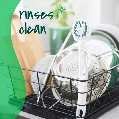 Scotch-Brite Non-Toxic Scrub Brush for Family Kitchens, Hygienic Bristles, No Harsh Chemicals Needed for Tough Grime