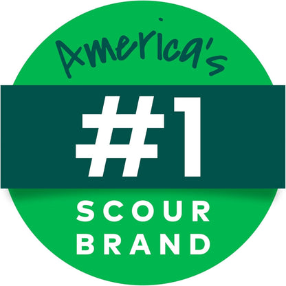 Scotch-Brite Reusable Scrub Pads for Stocking Up and Streamlining Cleanup, Long-Lasting Metal Scourers for Tight Schedules 3 Pack