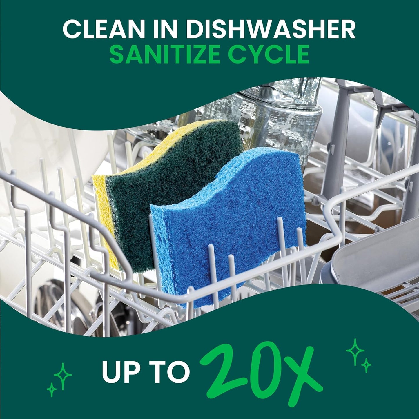 Scotch-Brite Zero Scratch Scrub Sponge – Cohesive Cleaning Aesthetic for Neutral-Toned Kitchens and Spa-Style Bathrooms