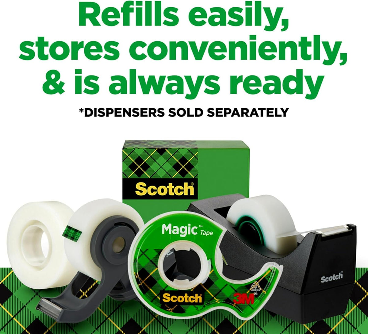 Scotch Magic Tape with Writable Surface for Kids Supply Closet and Classroom Organization