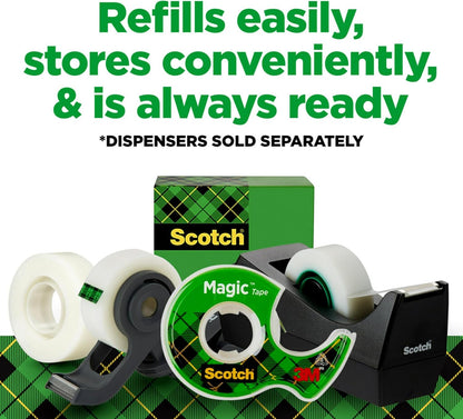 Scotch Magic Tape with Writable Surface for Kids Supply Closet and Classroom Organization