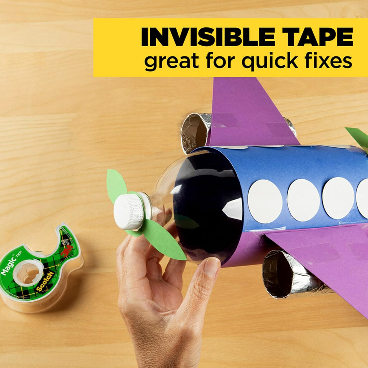 Scotch Magic Tape with Writable Surface for Kids Supply Closet and Classroom Organization