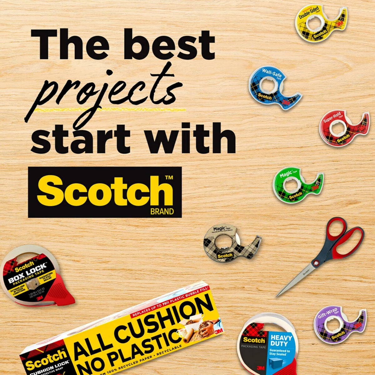 Scotch Magic Tape with Writable Surface for Kids Supply Closet and Classroom Organization