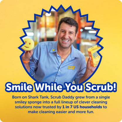 Scrub Daddy 6ct Kitchen Cleaner – 8-Week Durability Reduces Supply Restocking & Planning Time
