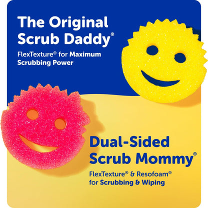Scrub Daddy 6ct Kitchen Cleaner – 8-Week Durability Reduces Supply Restocking & Planning Time