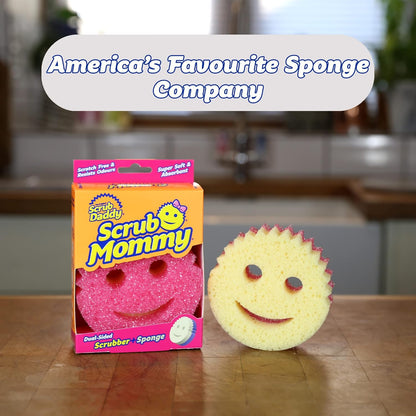 Scrub Daddy Scrub Mommy – Odor-Resistant Sponge Stays Hygienic for 8 Weeks, Family Safe Kitchen