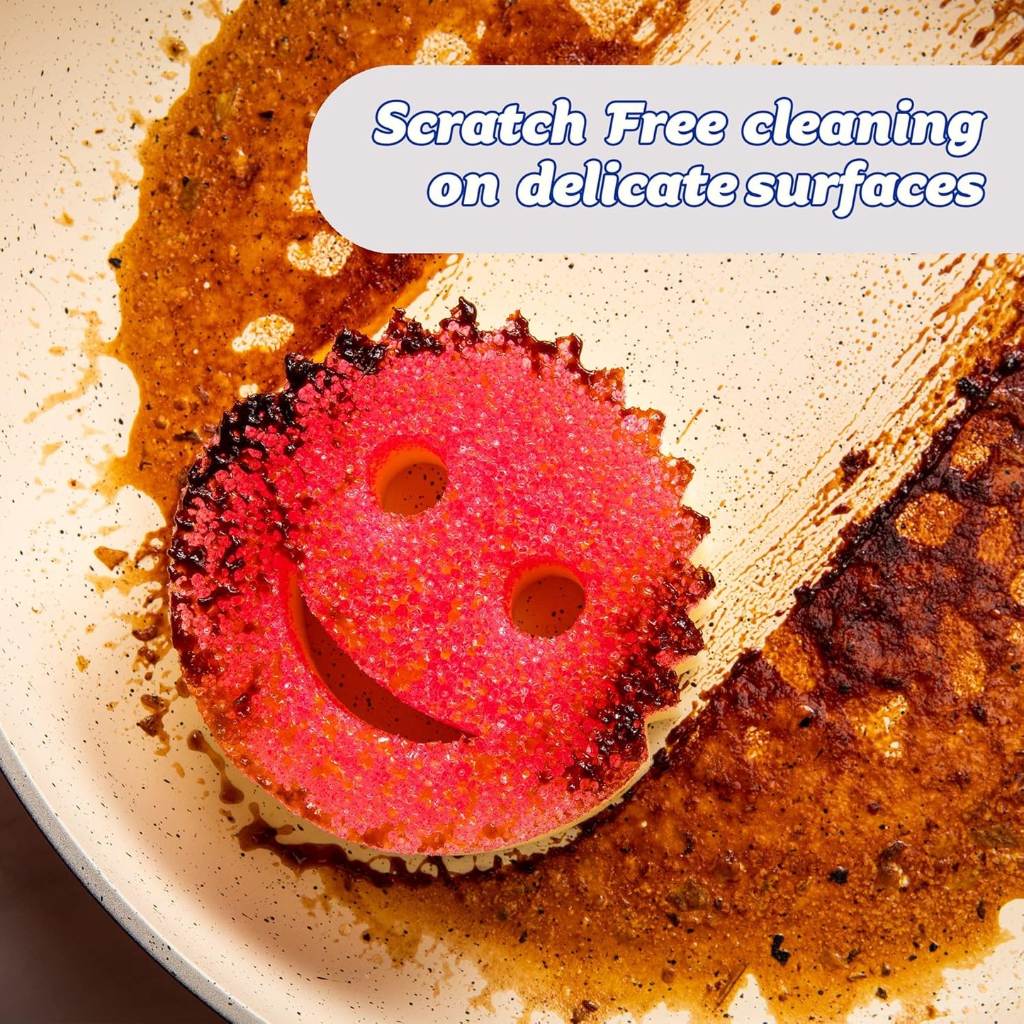Scrub Daddy Scrub Mommy – Odor-Resistant Sponge Stays Hygienic for 8 Weeks, Family Safe Kitchen