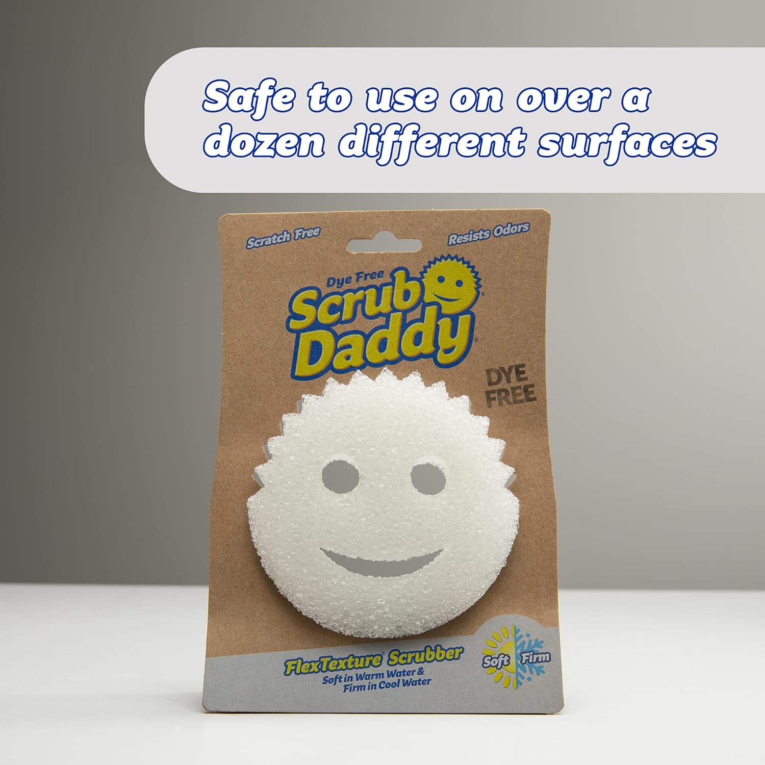 Scrub Daddy Sponge – Clean Lines, No Fuss Cleaning—One Multi-Purpose Sponge, Two Firmness Levels