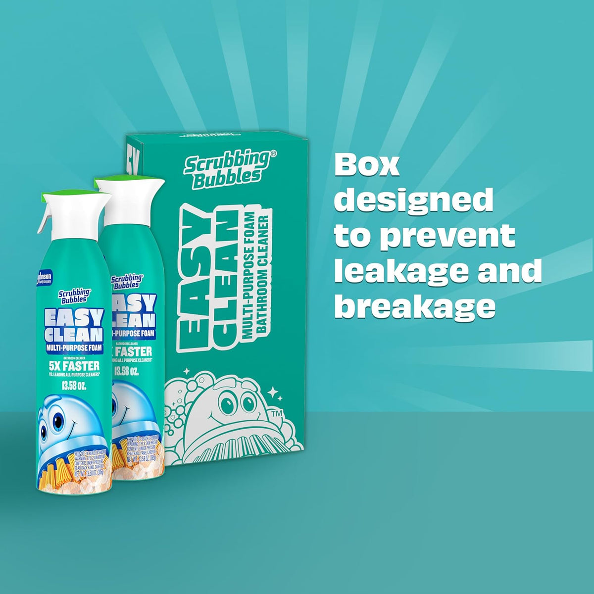 Scrubbing Bubbles Easy Clean Foaming Bathroom Cleaner – Kid Bathroom Sink and Counter Wipe-Down Between Bedtime, 2-Minute Foam