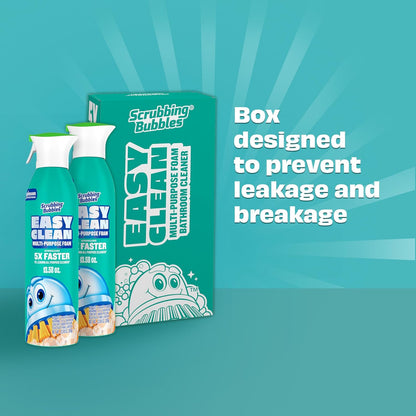 Scrubbing Bubbles Easy Clean Foaming Bathroom Cleaner – Kid Bathroom Sink and Counter Wipe-Down Between Bedtime, 2-Minute Foam