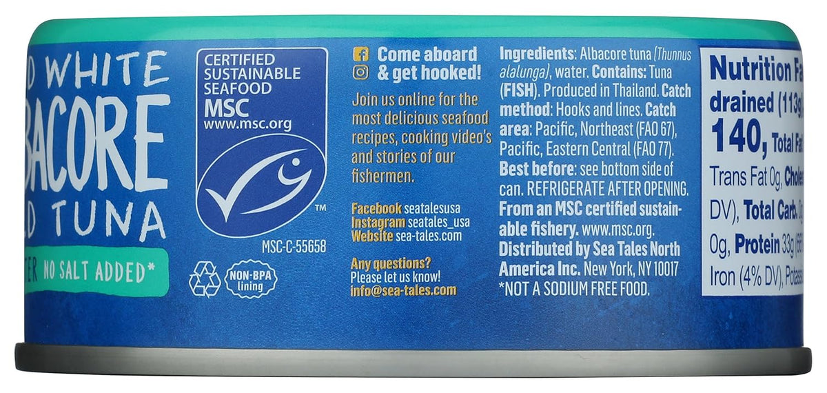 Sea Tales Single Serve Tuna Can – Ready When You Are Protein for Quick Desk Lunches