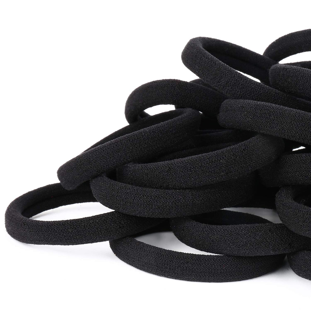 seamless construction with no metal or hard joints to snag hair