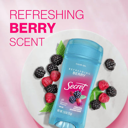 Secret Fresh Clear Gel Deodorant for Women – Gym Bag Essential for Back-to-Back Workouts