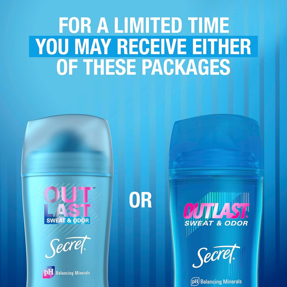 Secret Outlast Completely Clean Deodorant – 72hr Freshness for Mindful Morning Wellness Routine, 2.6 oz