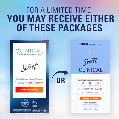 Secret Stress Response Antiperspirant – Clinical-Strength Sweat Control for Professional Women in Demanding Environments