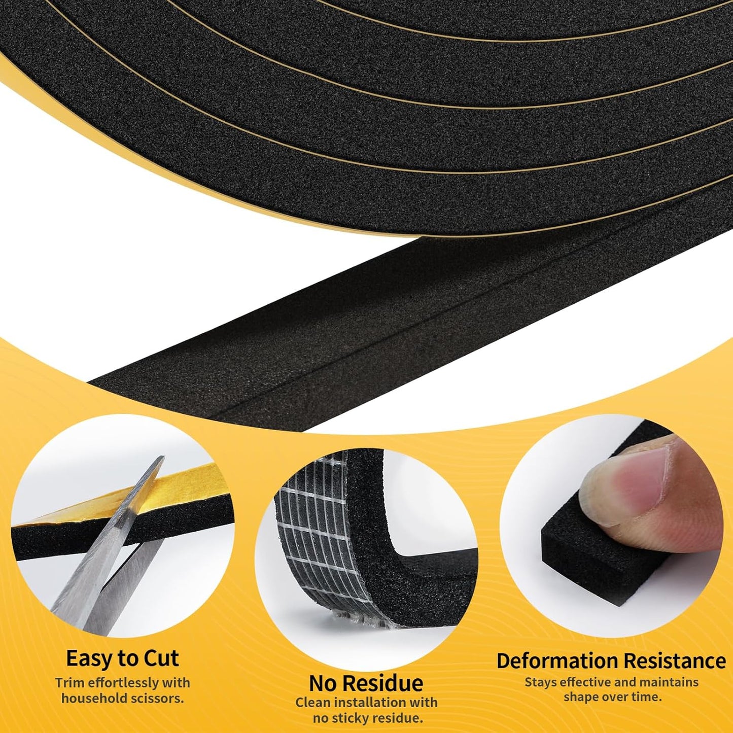 self-adhesive grid backing for strong, no-tool peel-and-stick application