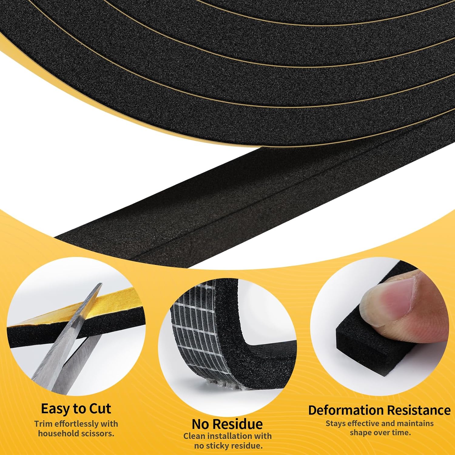 self-adhesive grid backing for strong, no-tool peel-and-stick application