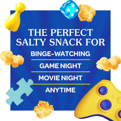 self-contained microwave popping — no additional oil, pot, or stove required