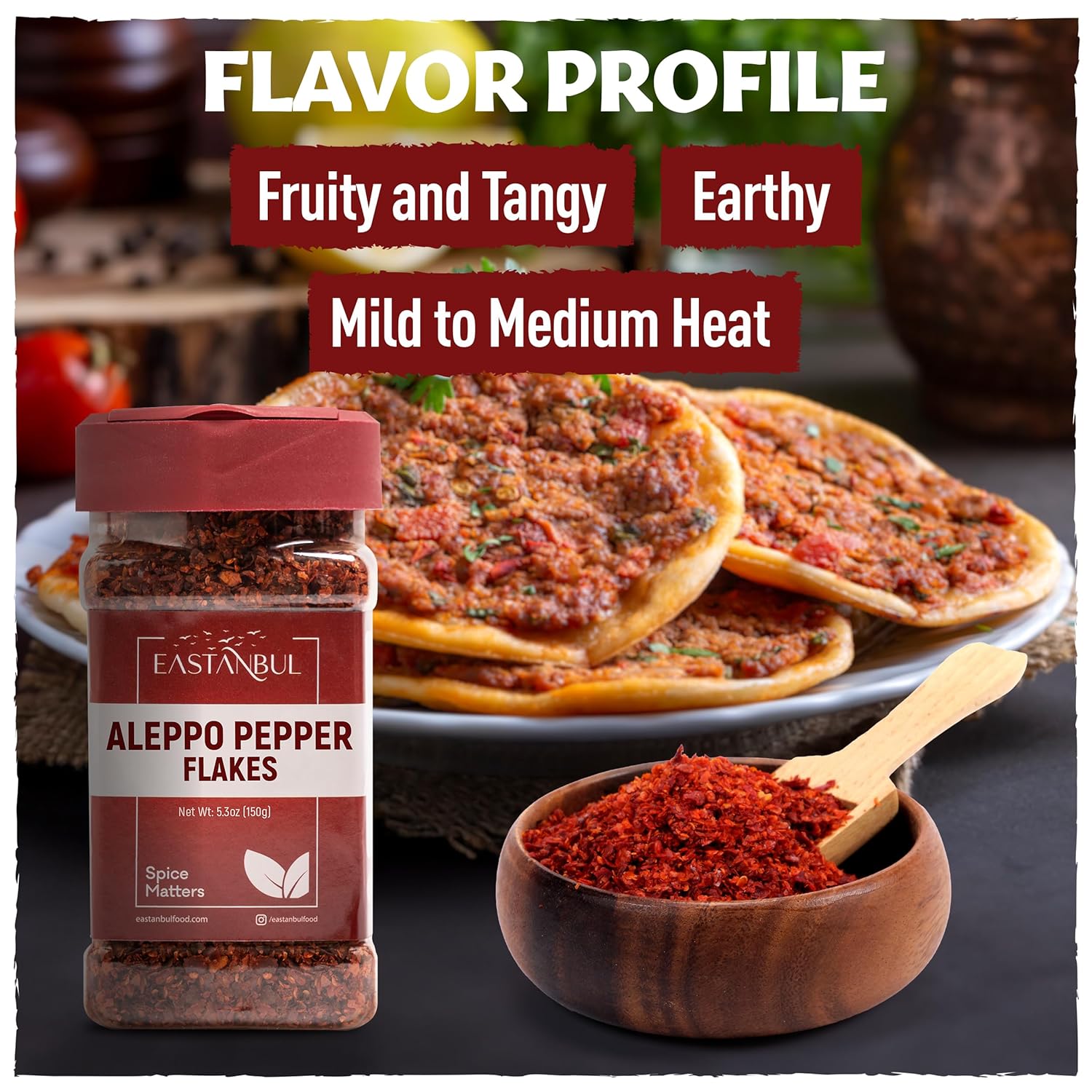 semi-dried flake texture that disperses evenly across finished and cooked dishes