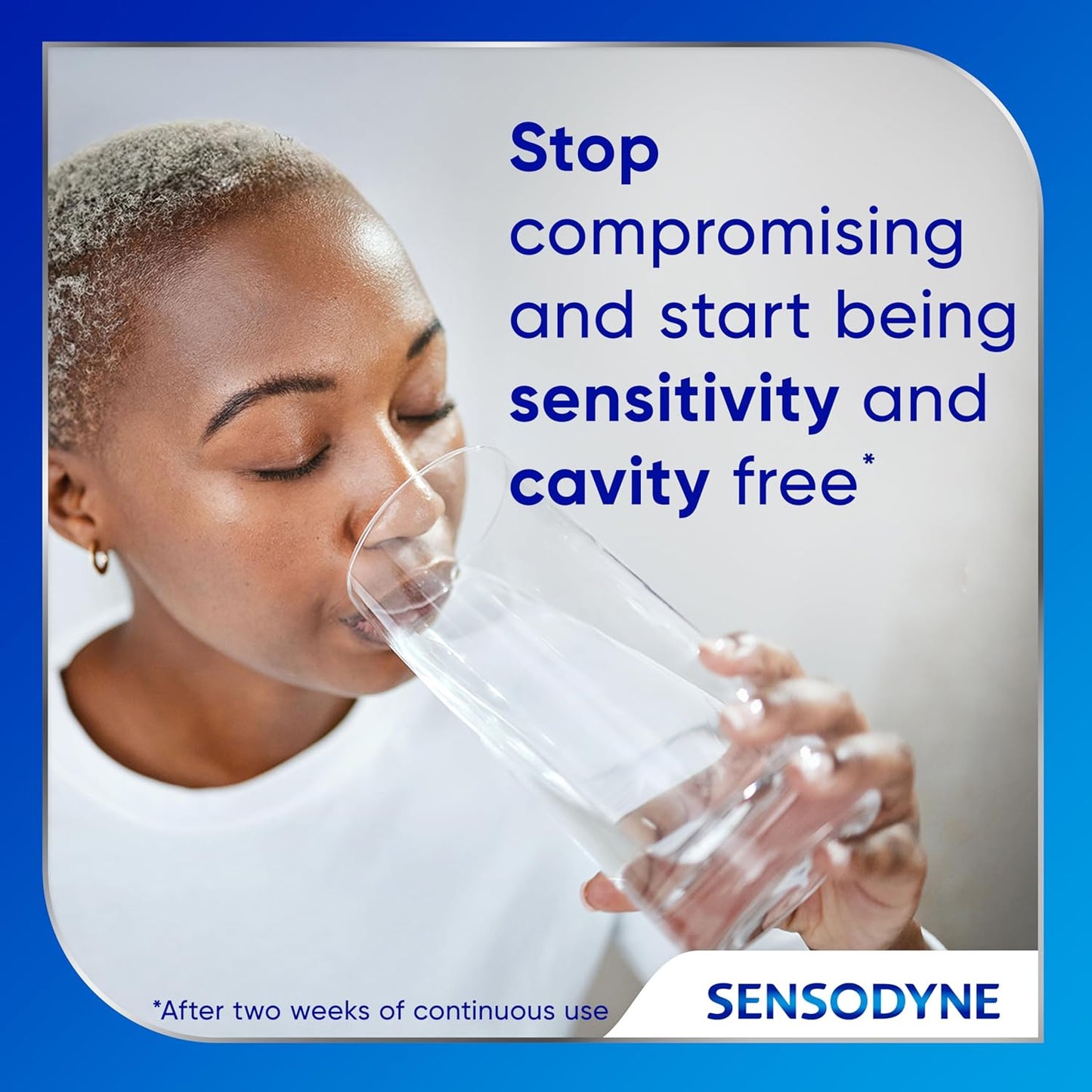 Sensodyne Cavity + Sensitivity Toothpaste – Restorative Brushing Routine After Acidic Drinks, Home Bathroom Wellness Essential