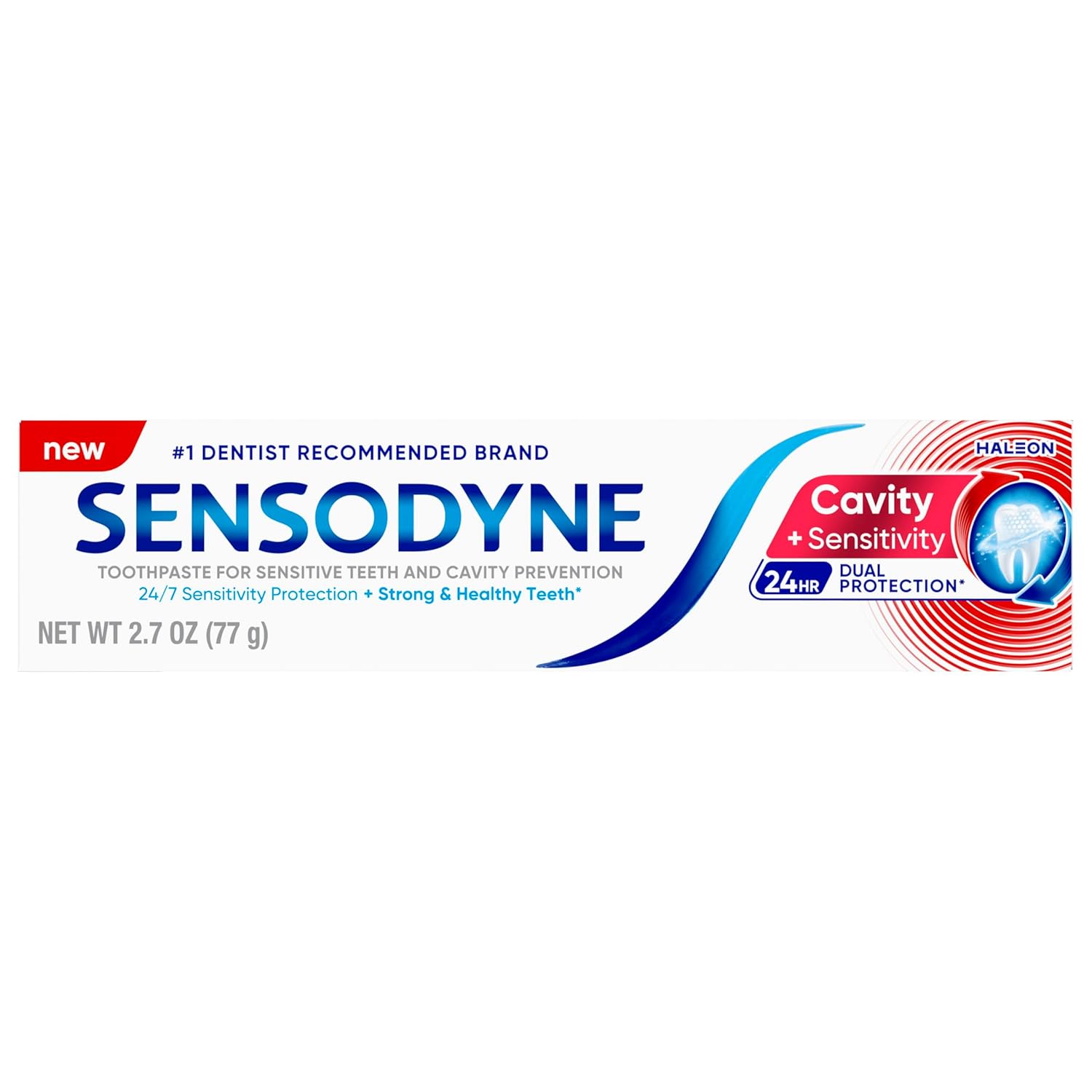 Sensodyne Cavity + Sensitivity Toothpaste – Restorative Brushing Routine After Acidic Drinks, Home Bathroom Wellness Essential