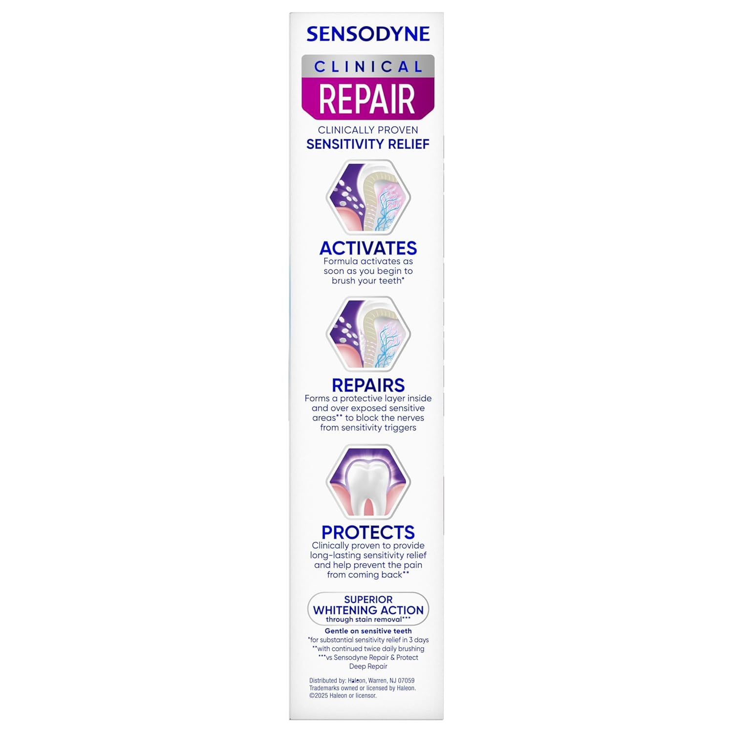 Sensodyne Clinical Repair Whiten & Shine – Clinical-Grade Sensitivity Relief for Productive Mornings