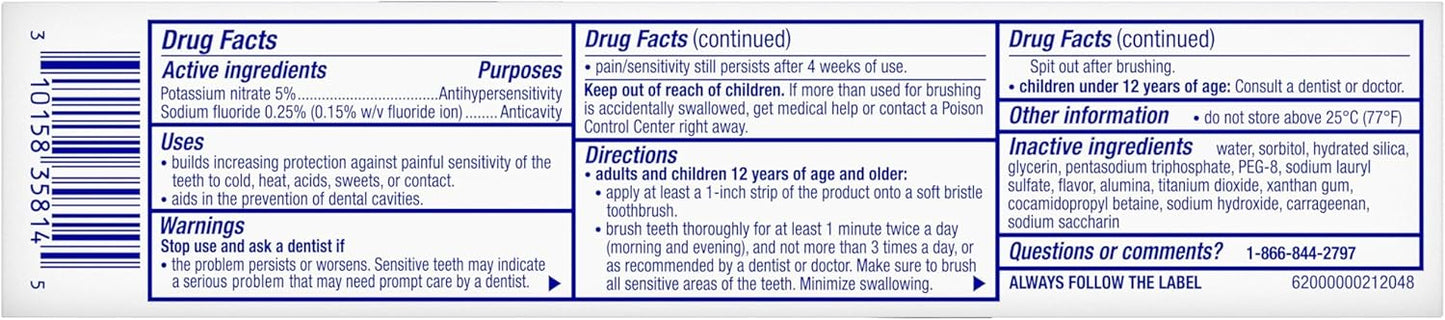 Sensodyne Clinical White – Streamlined Whitening Solution for Sensitive Teeth & Stain Prevention, 3-Pack
