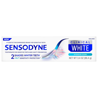 Sensodyne Clinical White Toothpaste Luxury Bundle – Dermatologist-Grade Whitening for Home Spa Ritual