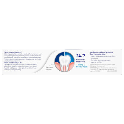 Sensodyne Essential Whitening – Stripped-Down Sensitivity Care for Intentional Homes, Cool Mint Bundle