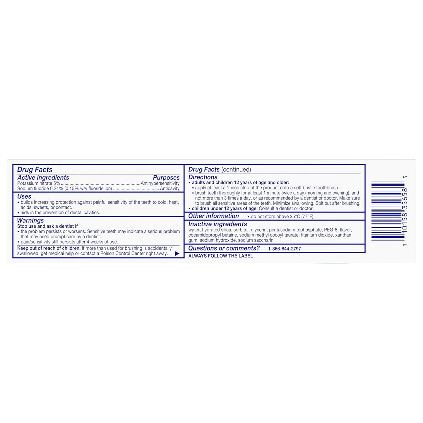 Sensodyne Essential Whitening – Stripped-Down Sensitivity Care for Intentional Homes, Cool Mint Bundle