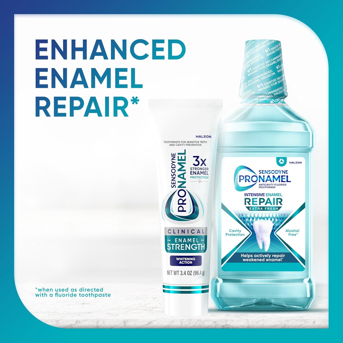 Sensodyne Pronamel Clinical Enamel Strength Toothpaste – Gentle Citrus Mint Formula Safe for Sensitive Adult Teeth 12+