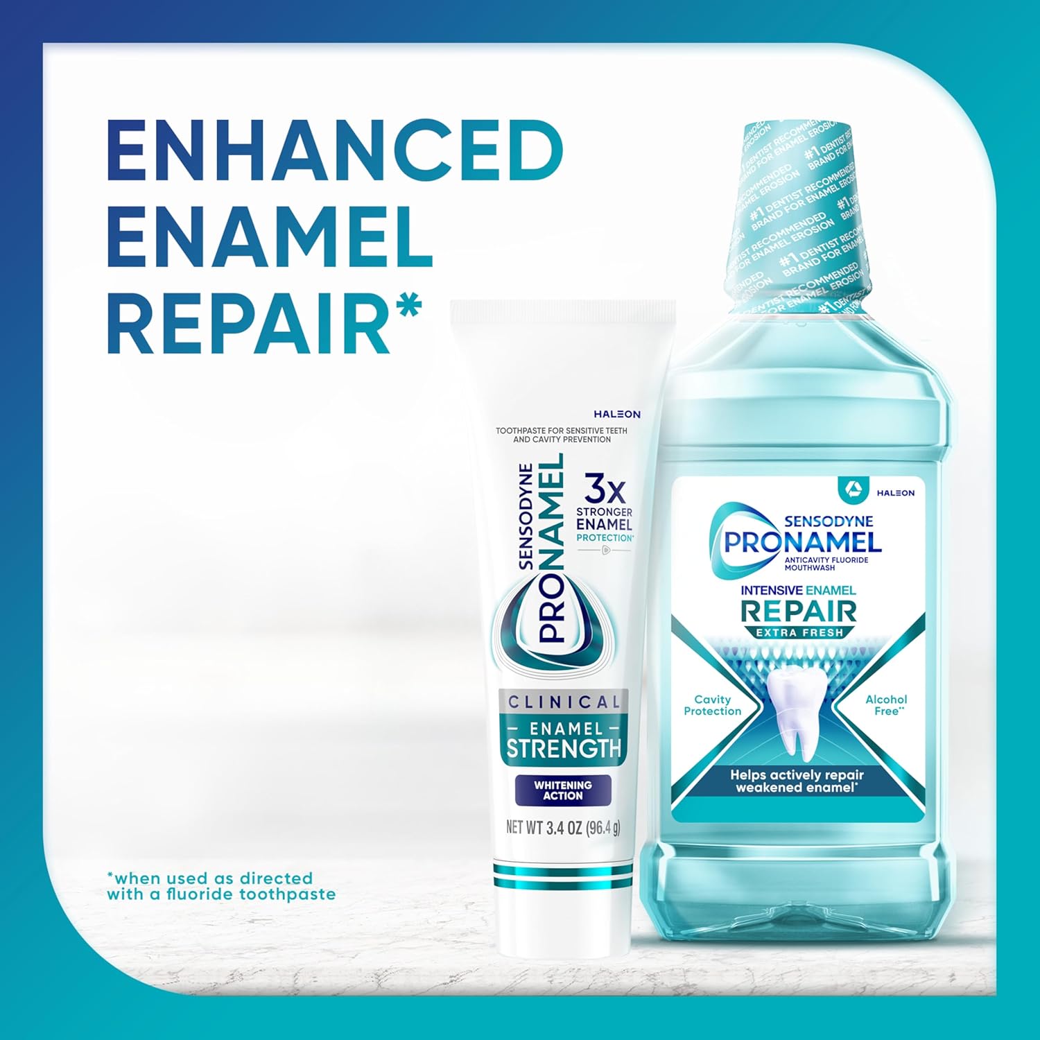 Sensodyne Pronamel Clinical Enamel Strength Toothpaste – Gentle Citrus Mint Formula Safe for Sensitive Adult Teeth 12+