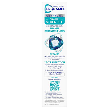 Sensodyne Pronamel Clinical Enamel Strength Toothpaste – Gentle Citrus Mint Formula Safe for Sensitive Adult Teeth 12+