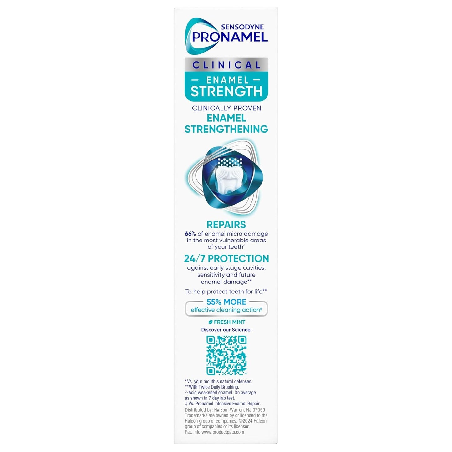 Sensodyne Pronamel Clinical Enamel Strength Toothpaste Luxury Pampering Gift, Deep Clean Fresh Mint for Housewarming and White Elephant Exchanges