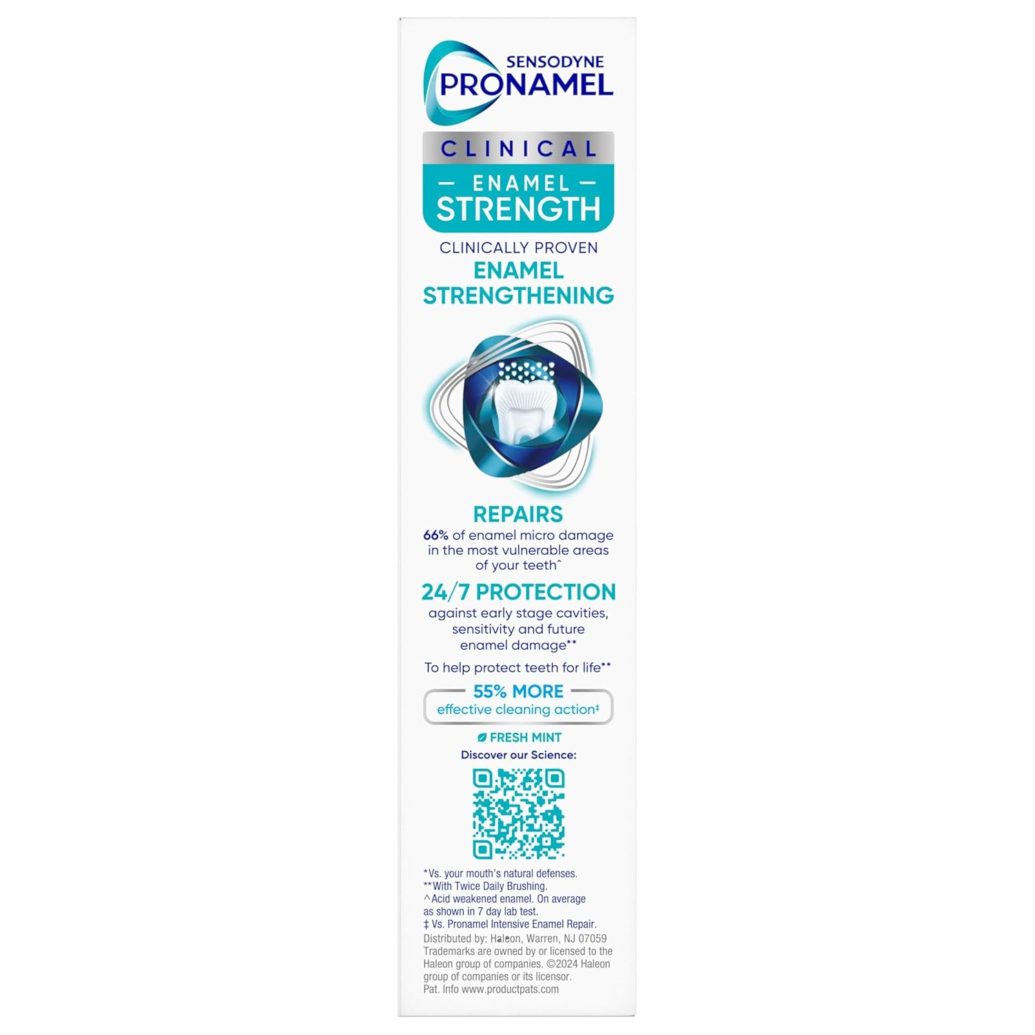 Sensodyne Pronamel Clinical Enamel Strength Toothpaste Luxury Pampering Gift, Deep Clean Fresh Mint for Housewarming and White Elephant Exchanges