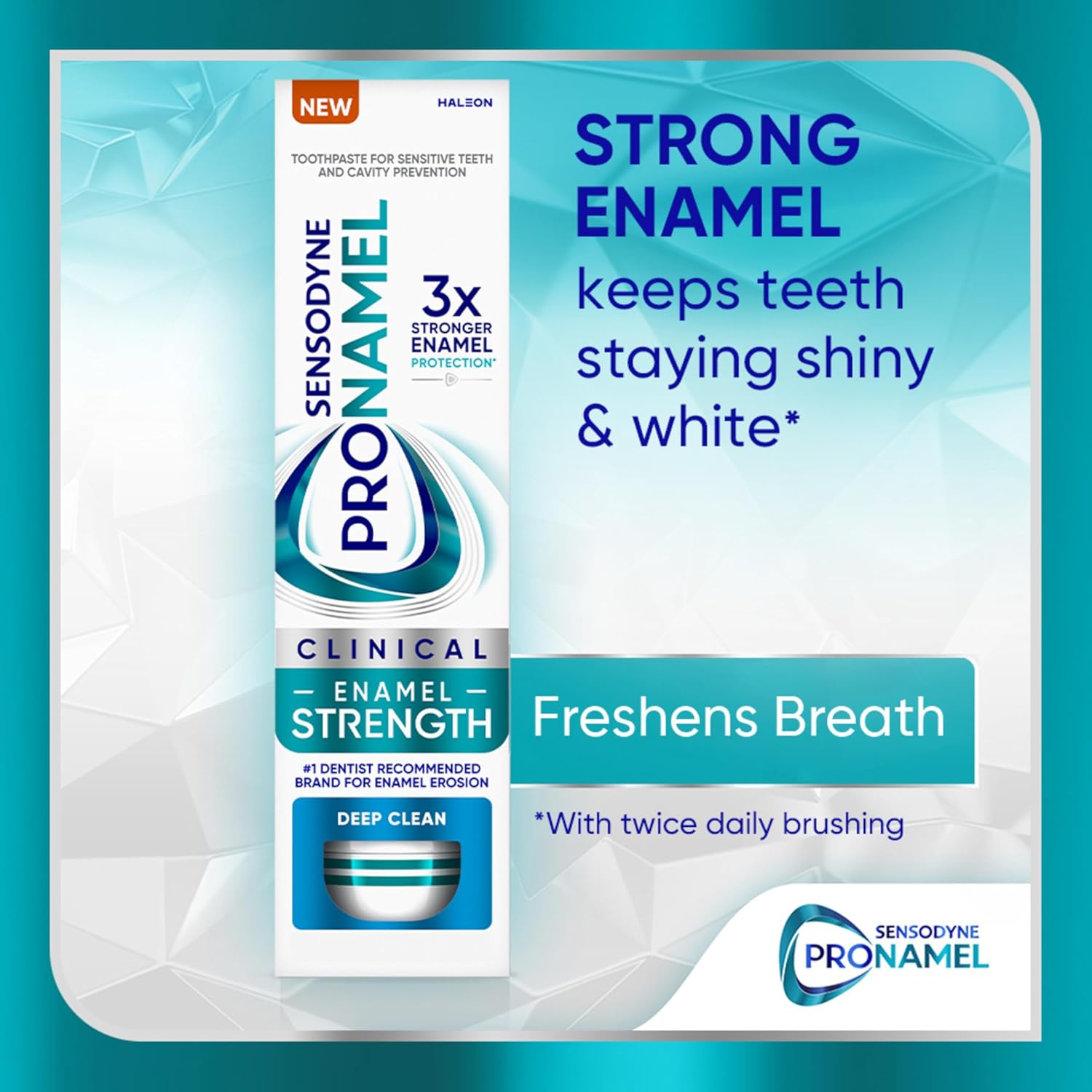 Sensodyne Pronamel Clinical Enamel Strength Toothpaste Luxury Pampering Gift, Deep Clean Fresh Mint for Housewarming and White Elephant Exchanges