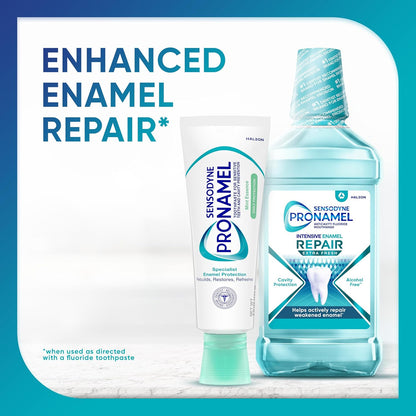 Sensodyne Pronamel Daily Protection Enamel Toothpaste for Sensitive Teeth - Mint Essence, 4 oz (Pack of 3) Dental Aftercare Gift Set Following a Cleaning or Whitening Visit