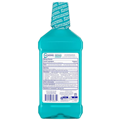 Sensodyne Pronamel Re-Mineralizing Fluoride Rinse – Alcohol-Free Enamel Repair for Daily Wellbeing Rituals, Extra Fresh 16.9 fl oz 3 Pack
