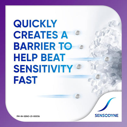 Sensodyne Rapid Relief Sensitive Toothpaste 80 gm Twin Pack - Low-Abrasion Daily Brushing You Can Trust