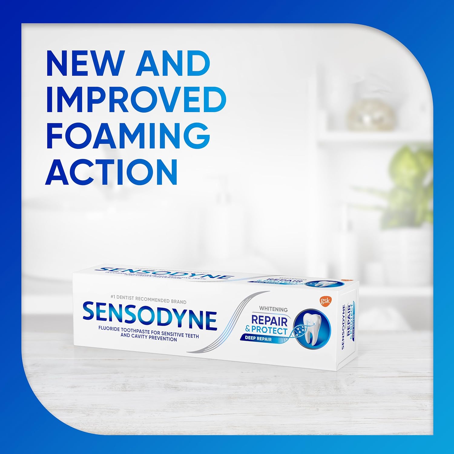 Sensodyne Repair and Protect Whitening – Dentist-Recommended Sensitivity Relief for Active Professionals
