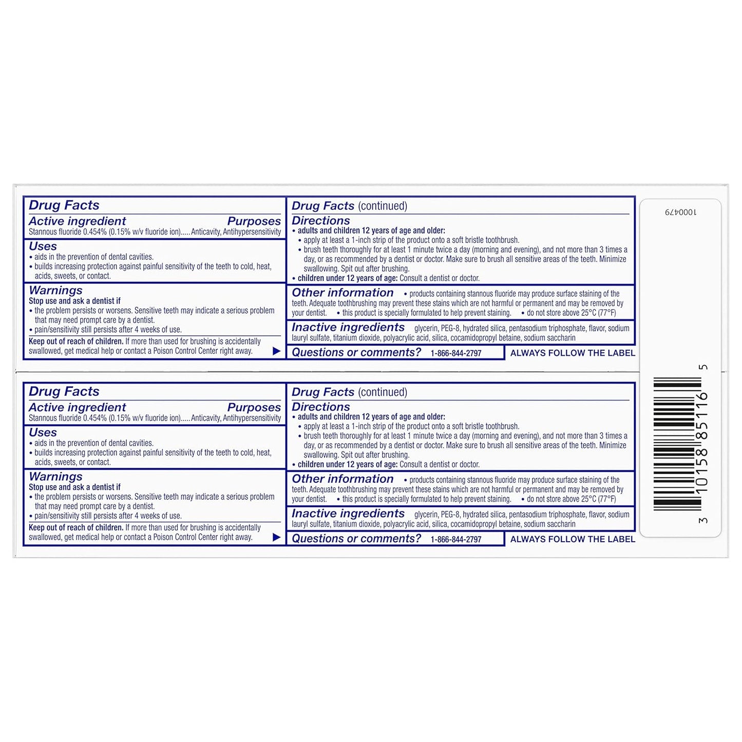 Sensodyne Repair and Protect Whitening – Dentist-Recommended Sensitivity Relief for Active Professionals