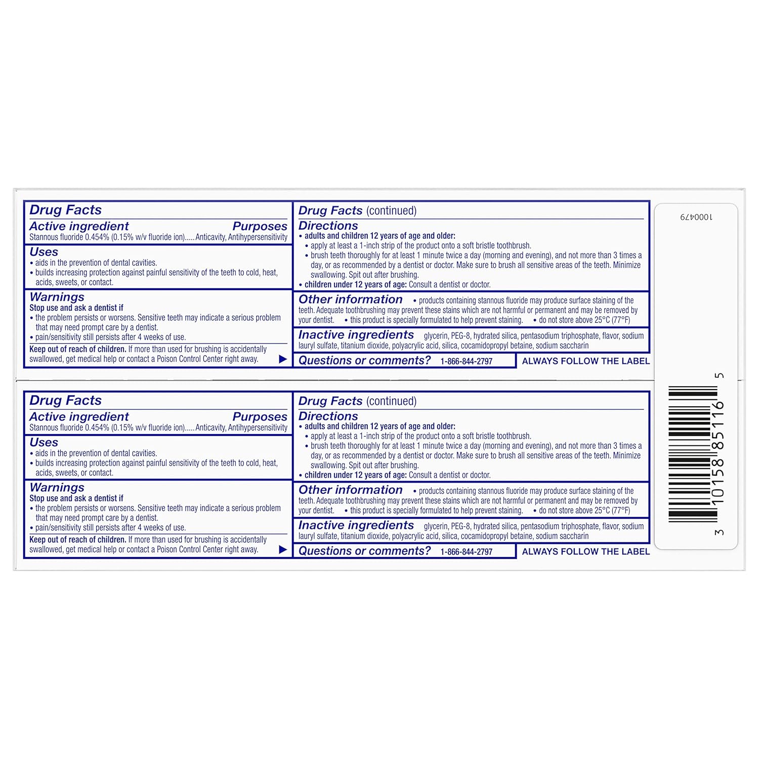 Sensodyne Repair and Protect Whitening – Dentist-Recommended Sensitivity Relief for Active Professionals