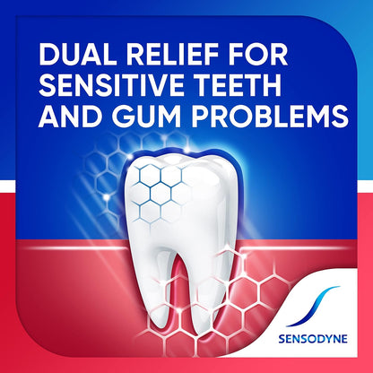 Sensodyne Sensitivity & Gum Toothpaste for Sensitive Teeth – Neutral, Intentional Oral Care for Less-Is-More Vanities, 2.3 oz (Pack of 2)