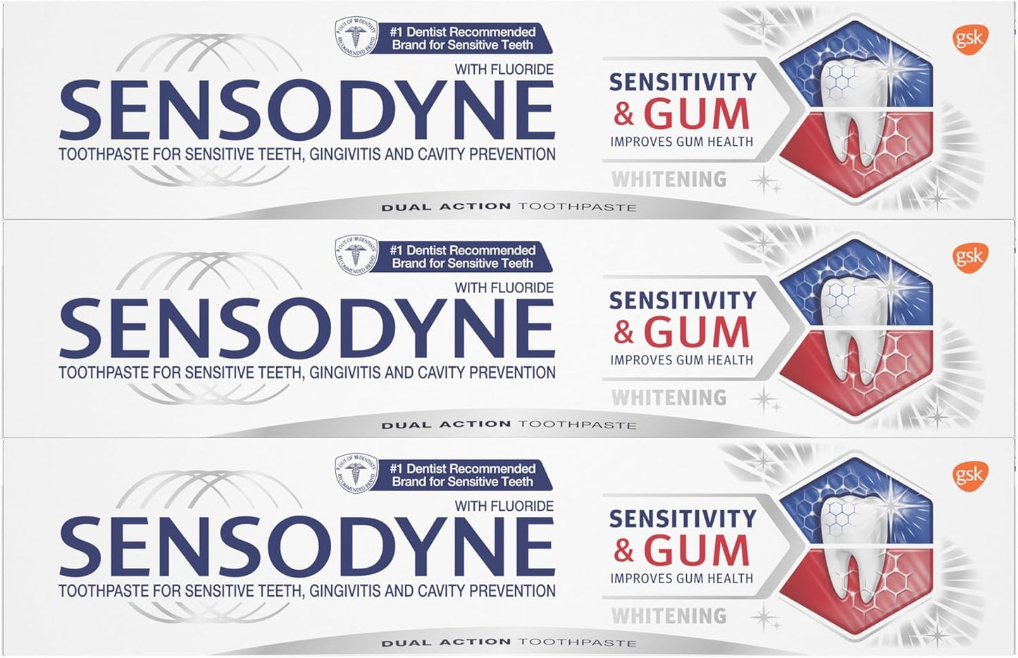 Sensodyne Sensitivity & Gum Whitening Toothpaste – Streamlined Oral Care for a Less-Is-More Home