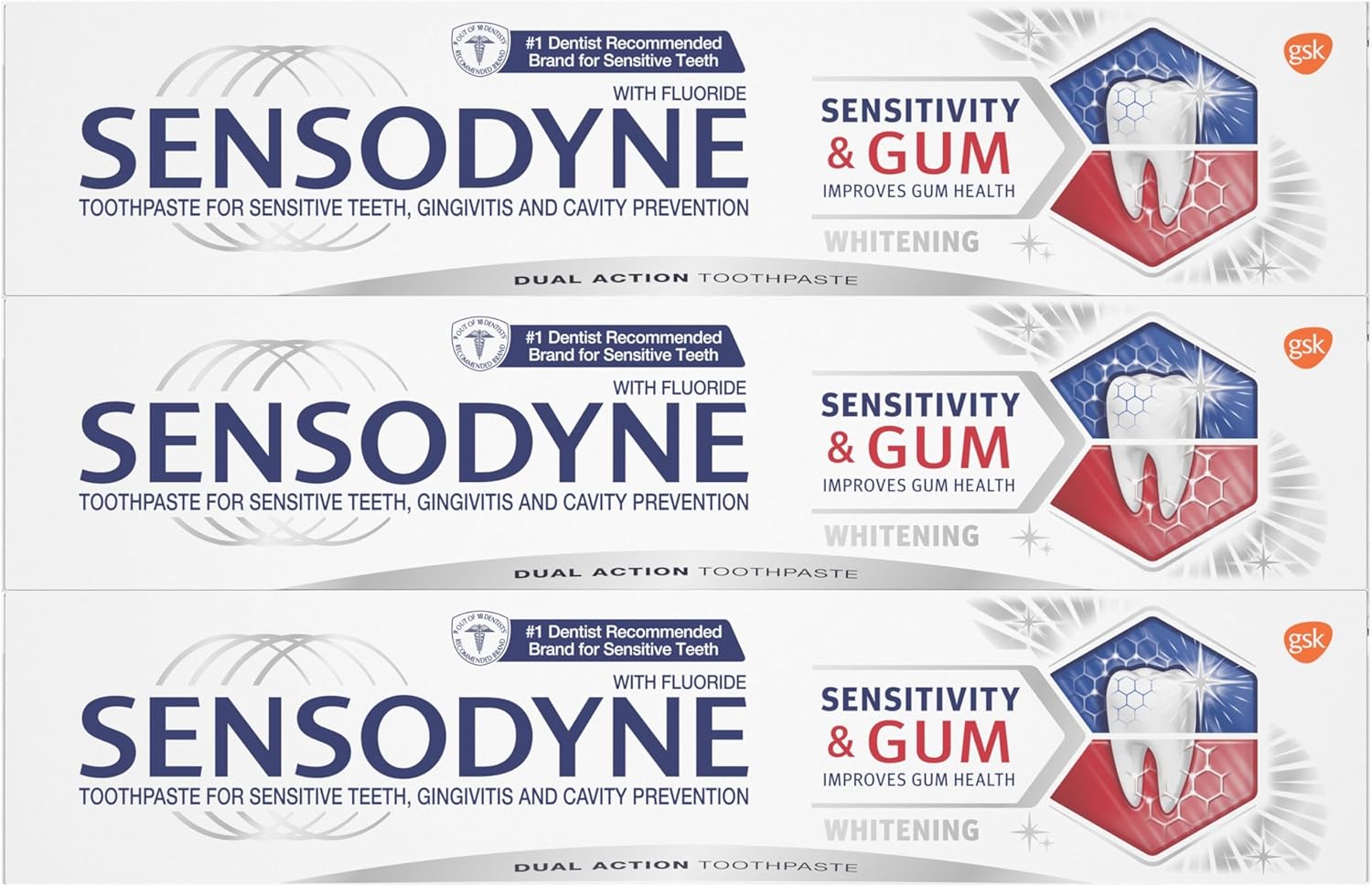 Sensodyne Sensitivity & Gum Whitening Toothpaste – Streamlined Oral Care for a Less-Is-More Home